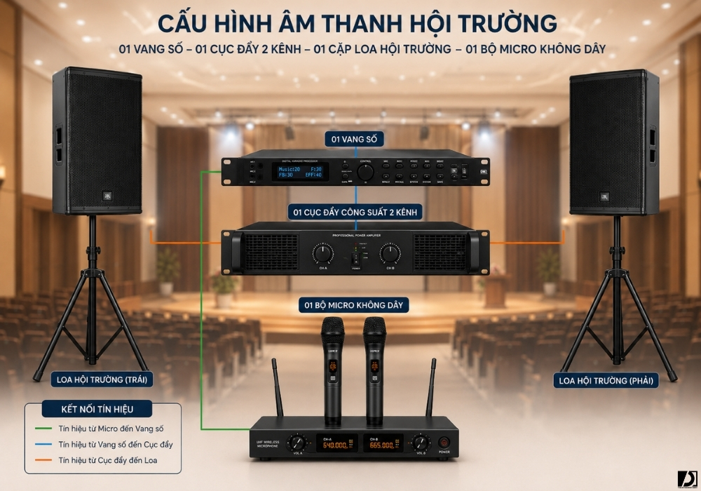 Giải pháp cho hội trường nhỏ