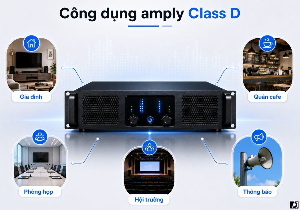 Công dụng của amply Class D