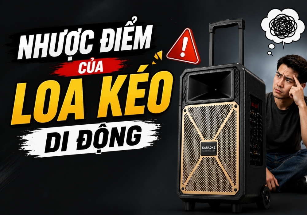 Loa kéo di động có nhược điểm gì?