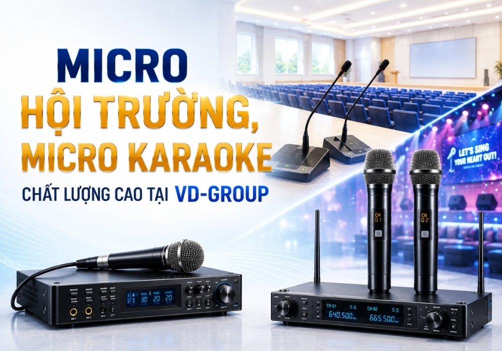 Micro hội trường, micro karaoke chất lượng cao tại VD-GROUP