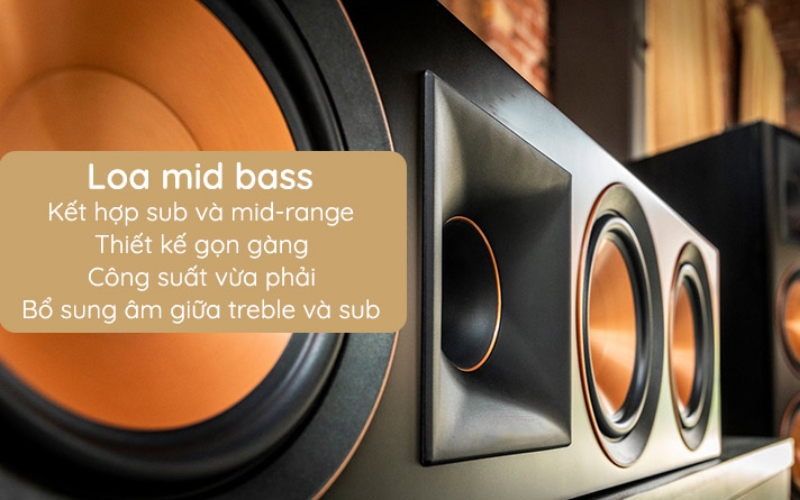 Mid-bass (60Hz – 150Hz) là vùng âm trầm chính tạo lực, giữ nhịp và làm nền cho giọng hát hoặc nhạc cụ trong hầu hết bản nhạc.