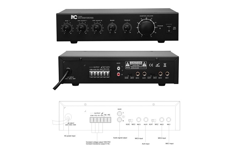 Amply ITC T-35M sở hữu thiết kế nhỏ gọn, tích hợp nhiều tính năng ưu việt