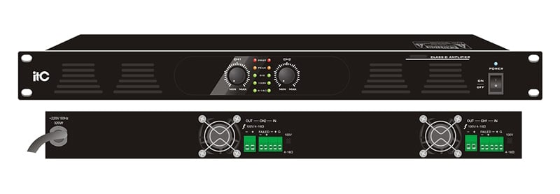 Amply class D ITC T-2350DS thiết kế gọn gàng, mạch khuếch đại class D cho hiệu suất siêu đỉnh