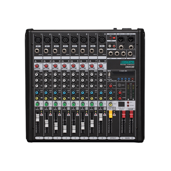 Bàn Trộn Âm Thanh 8 Kênh Chuyên Nghiệp DSPPA DMX08