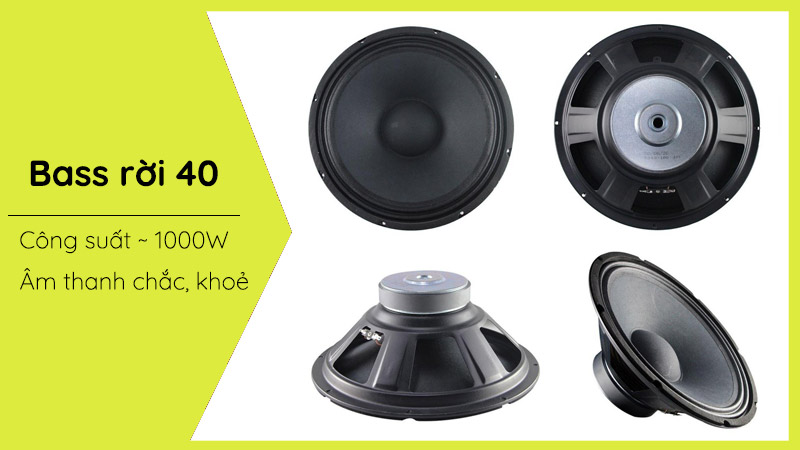 Dòng loa bass 40 rời sở hữu khả năng tái tạo âm thanh mạnh mẽ, sống động