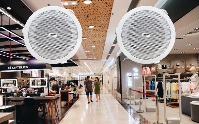 Loa âm trần – Ceiling Speaker cho hành lang và gian hàng