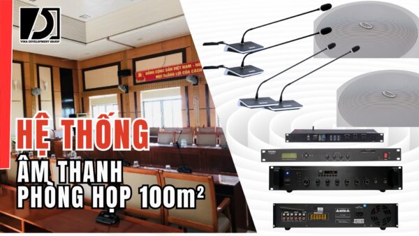 HỆ THỐNG ÂM THANH PHÒNG HỌP 100m² LOA ÂM TRẦN