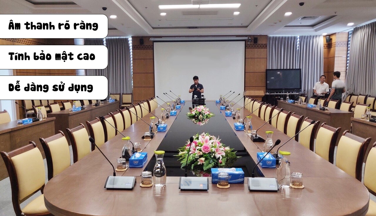 Hệ thống âm thanh phòng họp đạt tiêu chuẩn cần có tính bảo mật, âm thanh rõ ràng và dễ dàng điều khiển Hệ thống âm thanh phòng họp đạt tiêu chuẩn cần có tính bảo mật, âm thanh rõ ràng và dễ dàng điều khiển