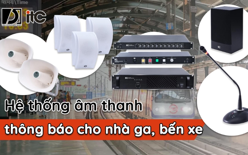Hướng dẫn bảo trì hệ thống âm thanh trường học 4. Ứng dụng trong sân bay, nhà ga