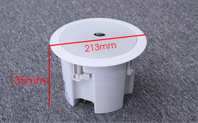 Ví dụ cụ thể về kích thước loa âm trần: ITC C-620W