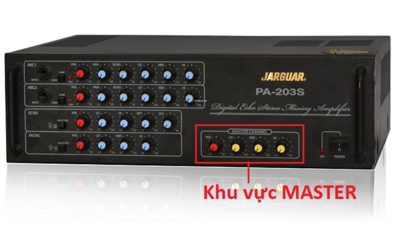 Bước 5: Chỉnh Master – Âm lượng tổng (khu vực màu hồng)