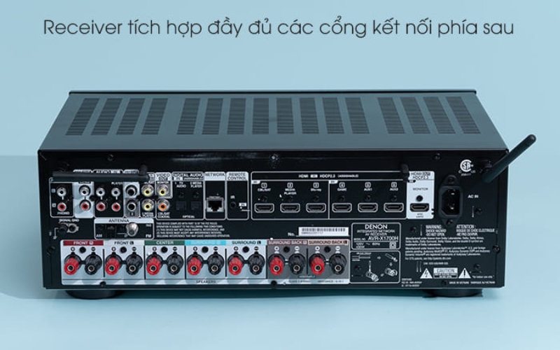 Amply Receiver – Giải pháp hoàn hảo cho dàn âm thanh gia đình? Cổng kết nối – Cầu nối cho mọi thiết bị giải trí