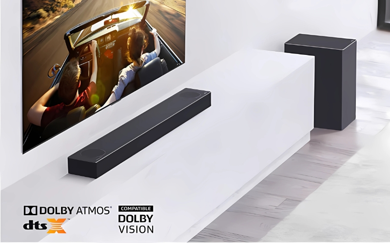 Công nghệ Dolby Atmos được tích hợp trong loa thanh LG