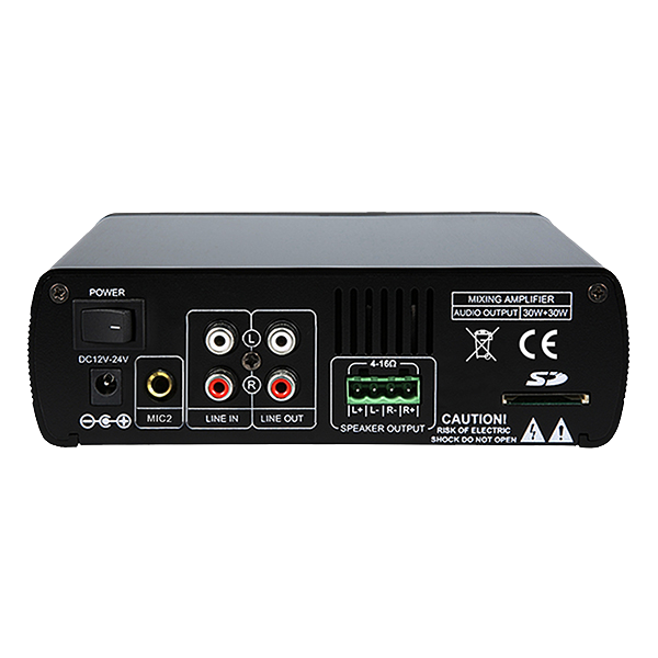 Mini Digital Amplifier 2×30W DSPPA Mini60 2 Mini Digital Amplifier 2×30W DSPPA Mini60