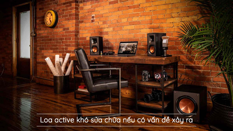 Một trong những nhược điểm khi sử dụng loa active là khó sửa chữa hơn những dòng loa khác