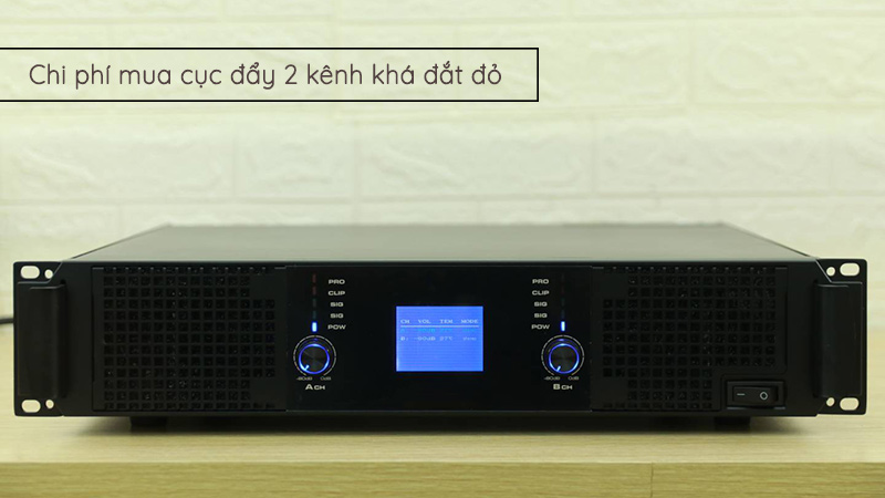 Một trong những nhược điểm lớn nhất của cục đẩy 2 kênh là chi phí để sở hữu chúng khá đắt đỏ