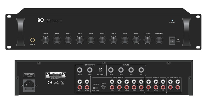 Pre amplifier ITC T-6201 thiết kế gọn gàng, xử lý âm thanh cực đỉnh