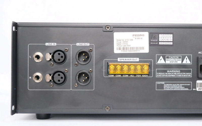 Amply PEDRO STD-1000 Hệ thống bảo vệ loa thông minh