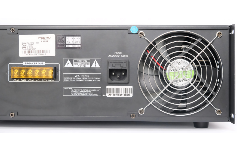 Amply PEDRO STD-1000 Quản Lý Nhiệt và An Toàn