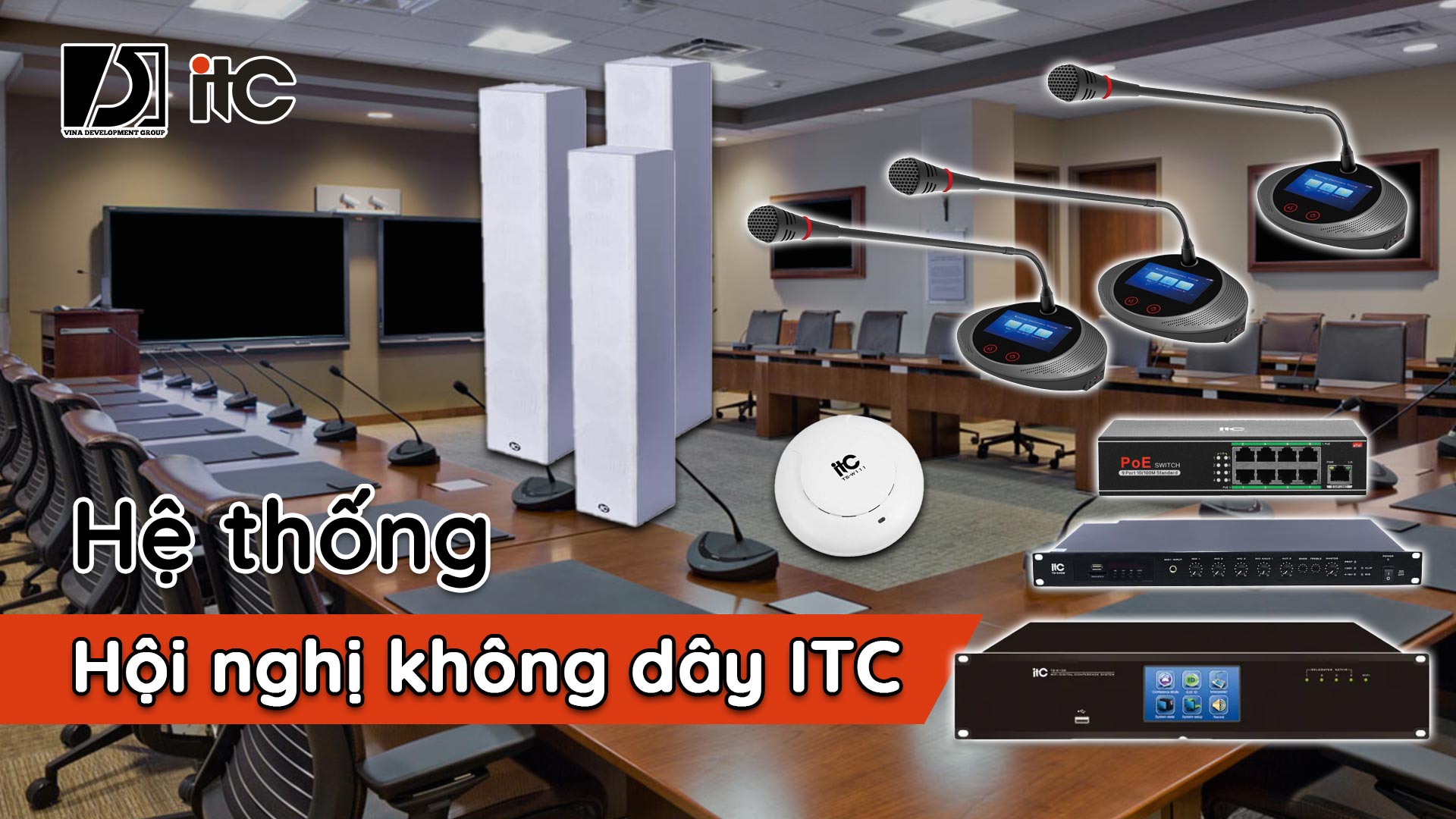 Hệ thống âm thanh hội nghị không dây ITC 1 Sơ-đồ-Hệ-thống-âm-thanh-hội-nghị-không-dây-ITC