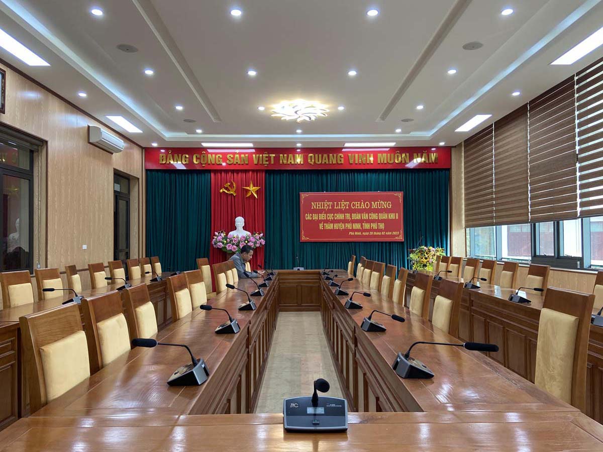 Dự án âm thanh tại UBND huyện Phù Ninh tỉnh Phú Thọ
