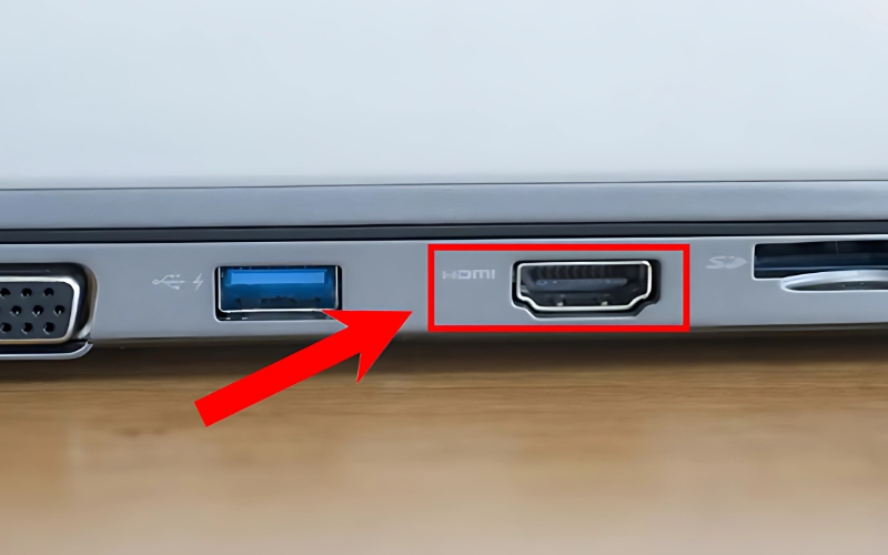 Laptop của bạn phải có cổng HDMI để kết nối